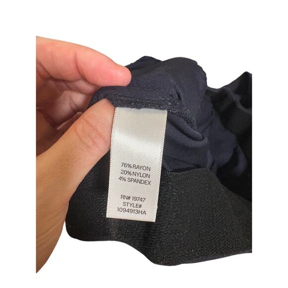 Counterparts Navy Ankle Pull On Pants SZ 16 Straight Leg Neutral Minimalist - Picture 10 of 11